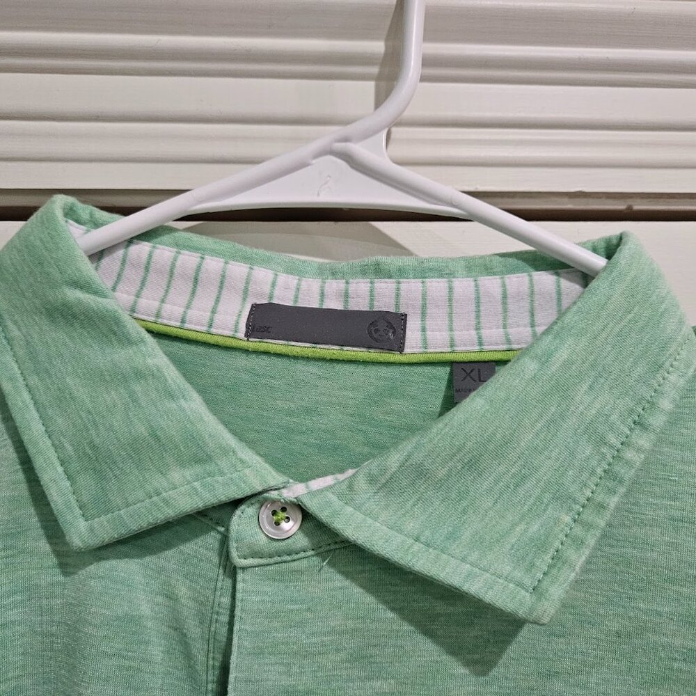 tasc Men’s XL Mint Green Polo Shirt | Soft Knit | Casual or Golf Style